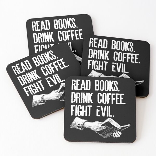 Item preview, Read Books. Drink Coffee. Fight Evil designed and sold by kevzadevinca.