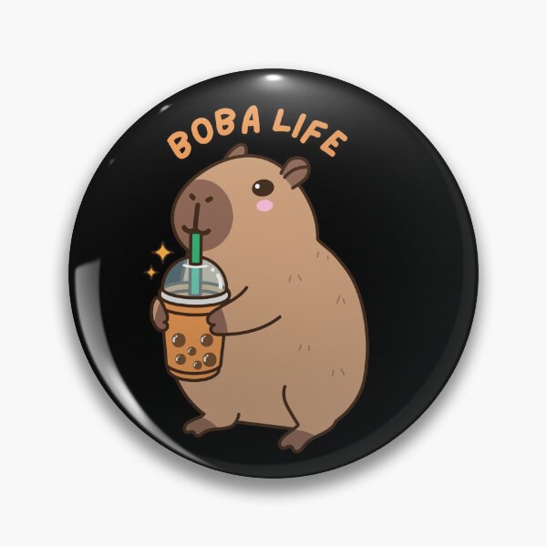Item preview, Cute boba Tea Lover capybara designed and sold by Artistusha.