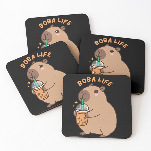 Item preview, Cute boba Tea Lover capybara designed and sold by Artistusha.