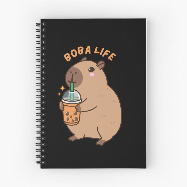 Item preview, Cute boba Tea Lover capybara designed and sold by Artistusha.