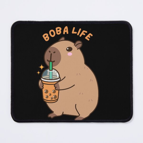 Item preview, Cute boba Tea Lover capybara designed and sold by Artistusha.