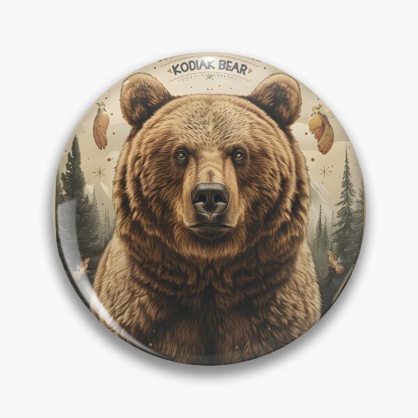 Artikelvorschau, Kodiak Braunbär Alaska Hütten Wildnis See Wald entworfen und verkauft von scooterbaby.