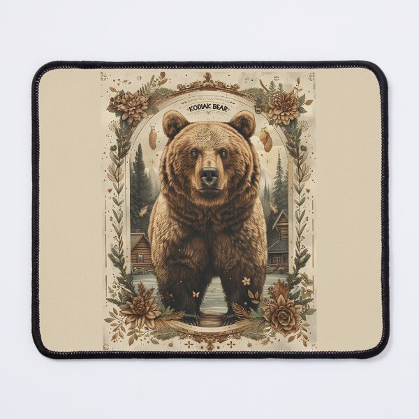 Item preview, Kodiak Brown Bear Alaska Cabins Wilderness Lake Forest designed and sold by scooterbaby.
