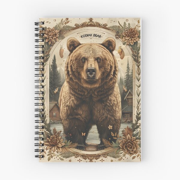 Item preview, Kodiak Brown Bear Alaska Cabins Wilderness Lake Forest designed and sold by scooterbaby.