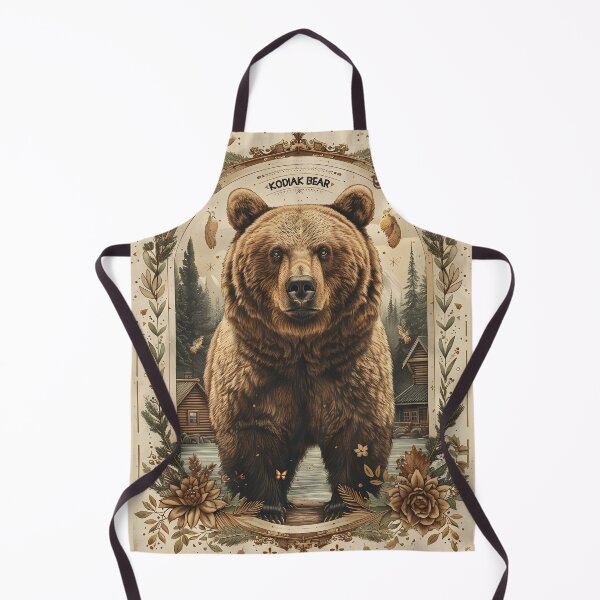 Item preview, Kodiak Brown Bear Alaska Cabins Wilderness Lake Forest designed and sold by scooterbaby.