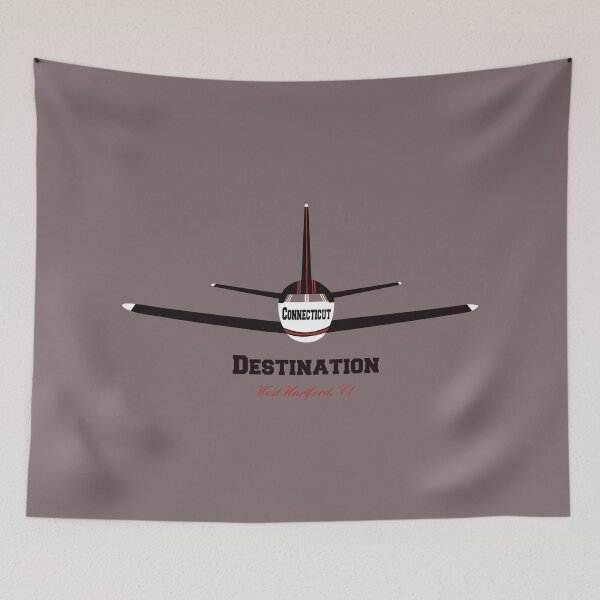 Item preview, Destination West Hartford Connecticut CT Airplane Airport Logo  designed and sold by Lartheviking.