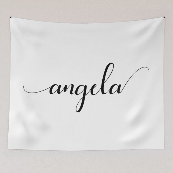 Item preview, Angela - Custom name on delicate black cursive font designed and sold by To the Lua.