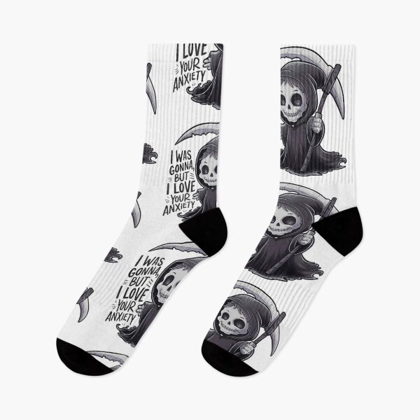 Item preview, Funny Grim Reaper Anxiety designed and sold by PlanetMarker.