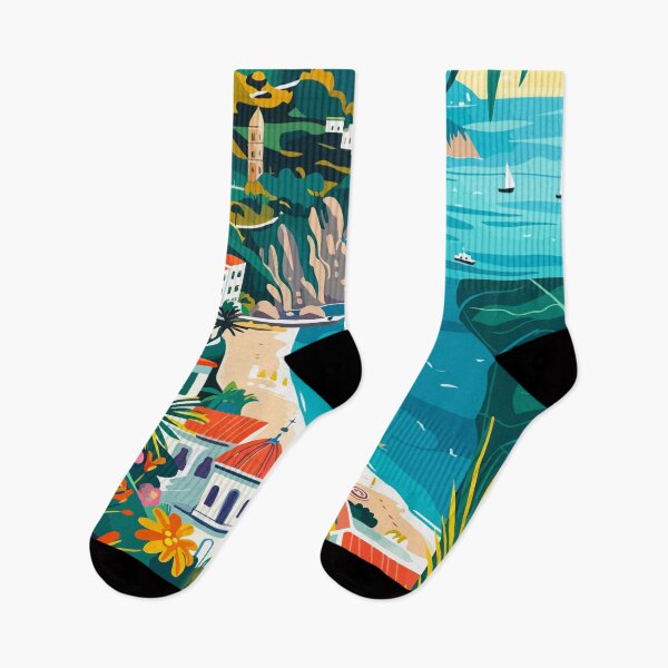 Item preview, Amalfi Coast Italy Art Graphic designed and sold by LVTFCOarts.