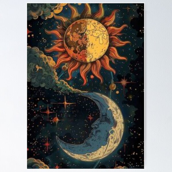 Item preview, sun/moon designed and sold by Josu-Hernandez.