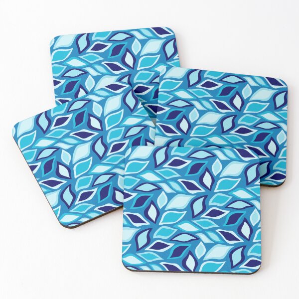 Item preview, LEAF PRINT, CLASSIC PATTERNS, SHADES OF BLUE designed and sold by larissa-myrie.
