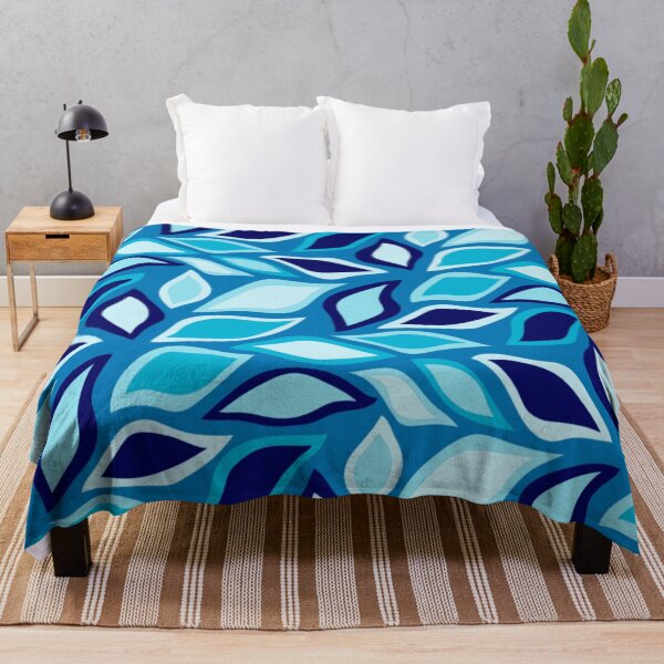 Item preview, LEAF PRINT, CLASSIC PATTERNS, SHADES OF BLUE designed and sold by larissa-myrie.
