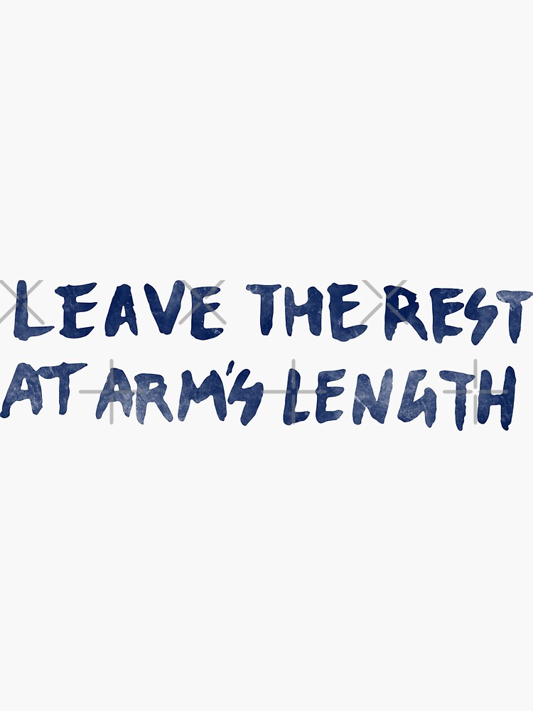 "Good Arms vs. Bad Arms Frightened Rabbit" Sticker for Sale by KrisKarlson Redbubble