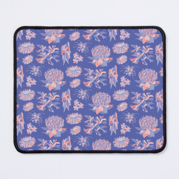 Item preview, Australian flowers pattern purple pink blue designed and sold by blueidesign.