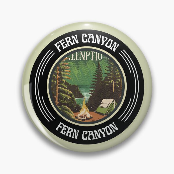 Item preview, Vintage Illustration of Fern Canyon Hike Canyoning Beautiful Camping designed and sold by FociCreate.