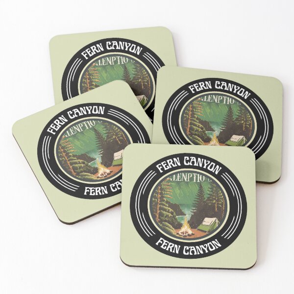 Item preview, Vintage Illustration of Fern Canyon Hike Canyoning Beautiful Camping designed and sold by FociCreate.
