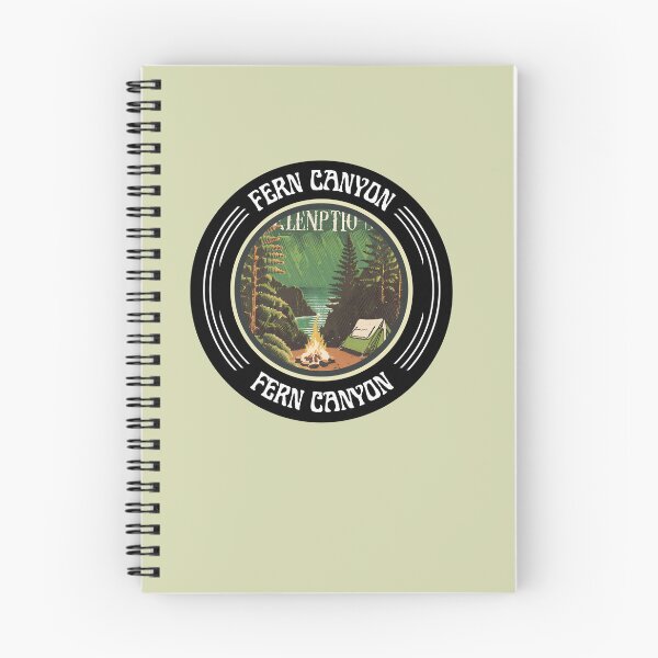 Item preview, Vintage Illustration of Fern Canyon Hike Canyoning Beautiful Camping designed and sold by FociCreate.