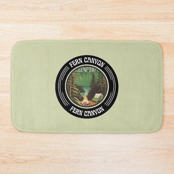 Item preview, Vintage Illustration of Fern Canyon Hike Canyoning Beautiful Camping designed and sold by FociCreate.