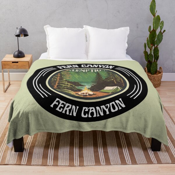 Item preview, Vintage Illustration of Fern Canyon Hike Canyoning Beautiful Camping designed and sold by FociCreate.
