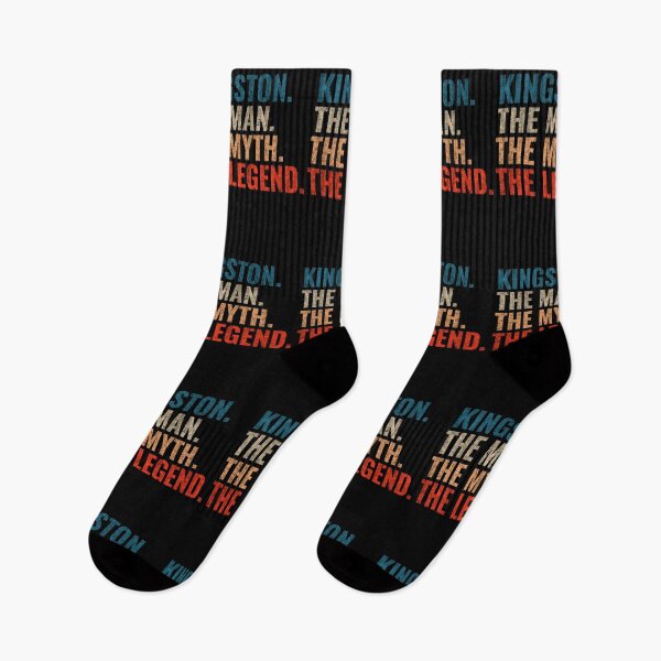 Item preview, Kingston The Man The Myth The Legend Kingston Name Retro 70s distress designed and sold by Teelogic.