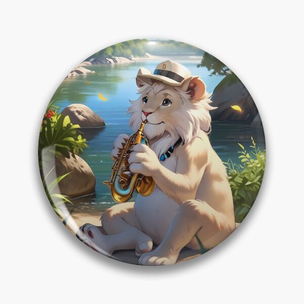 Item preview, White Lion Saxophonist designed and sold by Artbellachi.