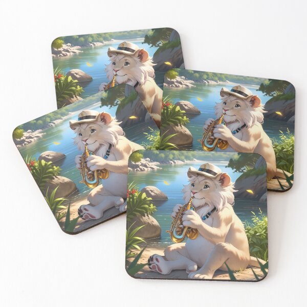Item preview, White Lion Saxophonist designed and sold by Artbellachi.