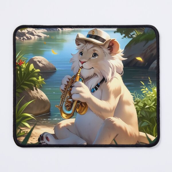 Item preview, White Lion Saxophonist designed and sold by Artbellachi.
