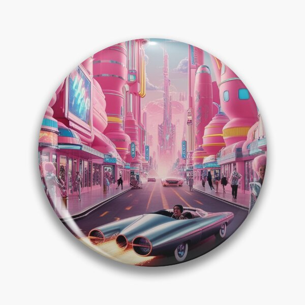 Item preview, Retro Vintage Futuristic City Sci-Fi designed and sold by RetroMoonCo.