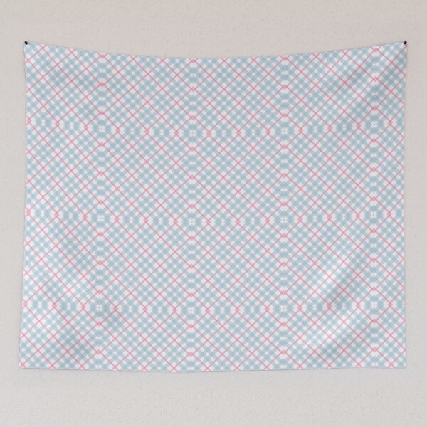 Item preview, Vibrant Blue and Pink Checkered Print designed and sold by 21 Tulips.