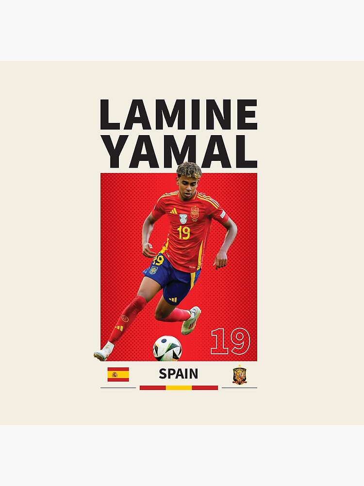 Bolsa de tela for Sale con la obra «Póster de Lamine Yamal, Lamine