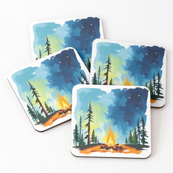 Item preview, Campfire in the Wilderness designed and sold by Quirkhive.