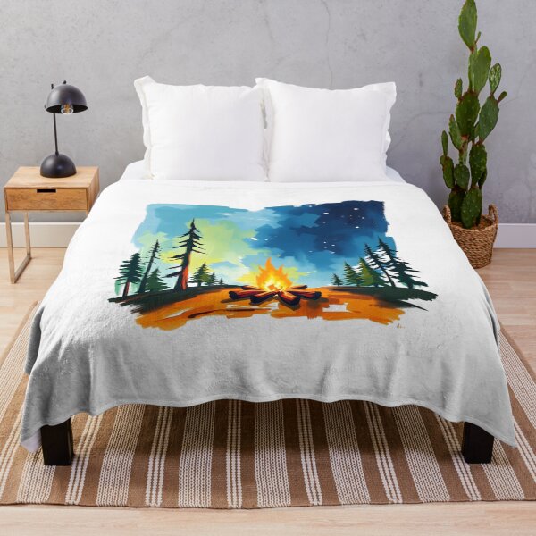 Item preview, Campfire in the Wilderness designed and sold by Quirkhive.