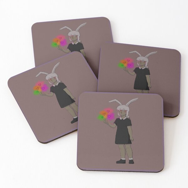 Item preview, Bunny girl with glowing hearts designed and sold by Veethebee5.