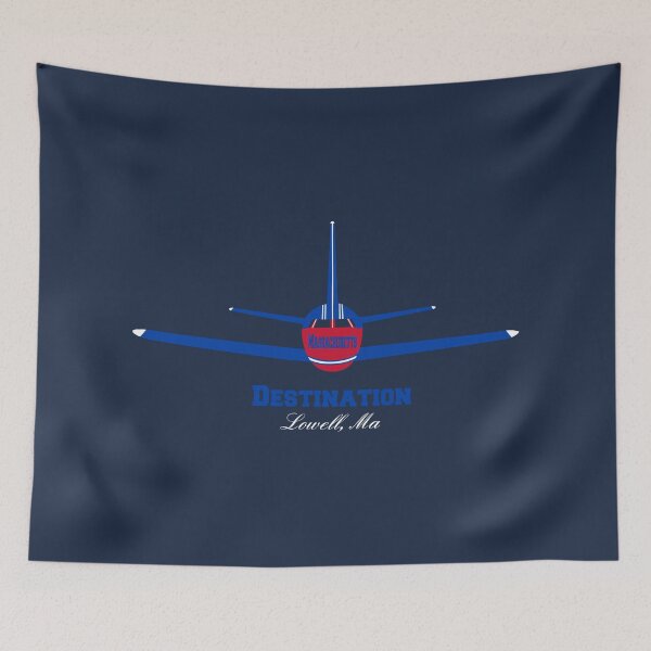 Item preview, Destination Lowell Massachusetts MA Airplane Airport Logo  designed and sold by Lartheviking.
