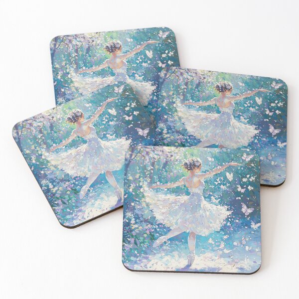 Item preview, Sunrise Ballerina with Pastel Petals and Butterflies designed and sold by put1mali19.
