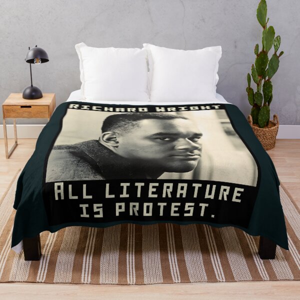 Item preview, Richard Wright quote: "All literature is protest." designed and sold by artbleed.