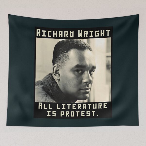 Item preview, Richard Wright quote: "All literature is protest." designed and sold by artbleed.