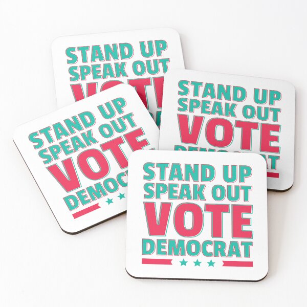 Item preview, Stand Up Speak Out  Vote Democrat T-shirt and sticker designed and sold by Billium Halder.