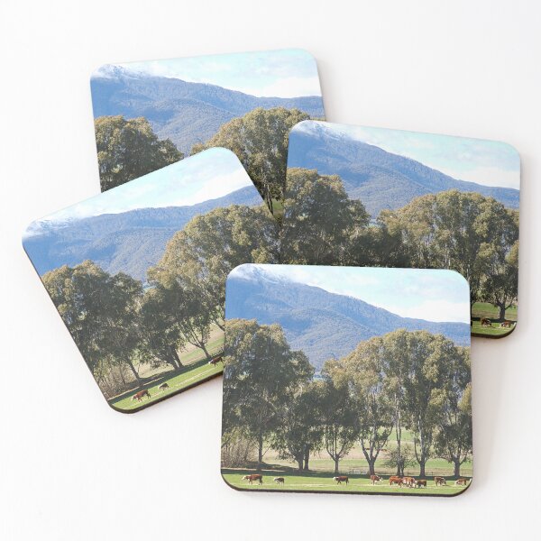 Item preview, Cows Eucalyptus Trees And A Mountain designed and sold by Joy Watson - Natural Light Photography .