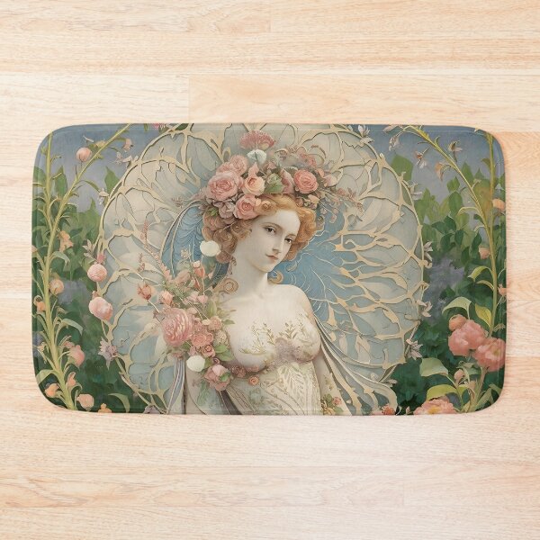 Item preview, Alphonse Mucha Inspired Floral Art Nouveau designed and sold by Tamas Das.
