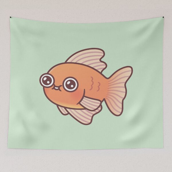 Item preview, Cute Goldfish Doodle designed and sold by rustydoodle.