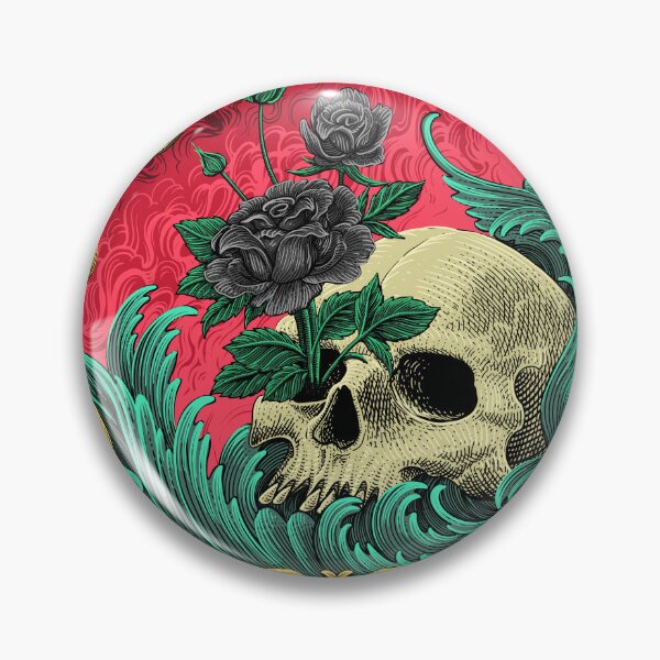 Item preview, Rose live on skull designed and sold by WOLForDEER.