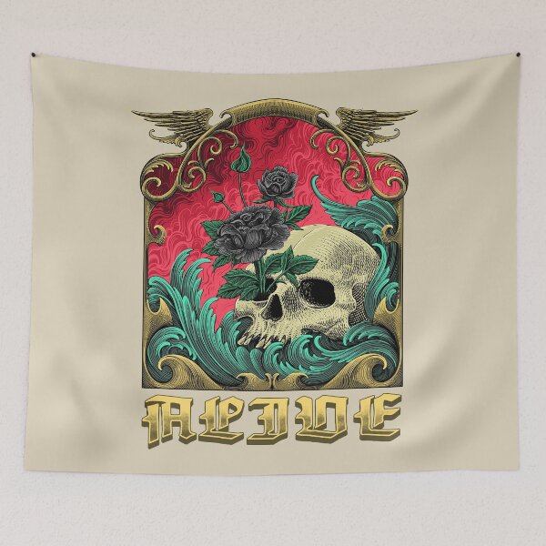 Item preview, Rose live on skull designed and sold by WOLForDEER.