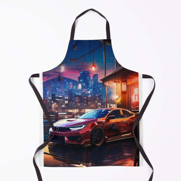 Item preview, City Shadows Japanese Hot Hatch At Twilight designed and sold by RevUpDesign.
