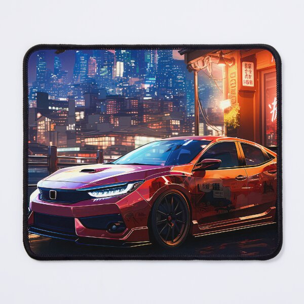 Item preview, City Shadows Japanese Hot Hatch At Twilight designed and sold by RevUpDesign.