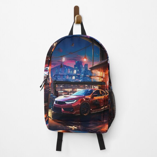 Item preview, City Shadows Japanese Hot Hatch At Twilight designed and sold by RevUpDesign.