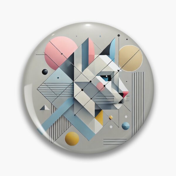 Item preview, Minimalist Geometric Cat designed and sold by RetroPop23.