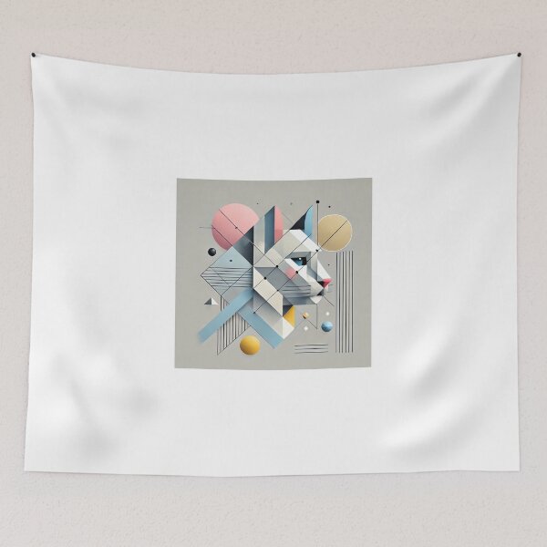 Item preview, Minimalist Geometric Cat designed and sold by RetroPop23.
