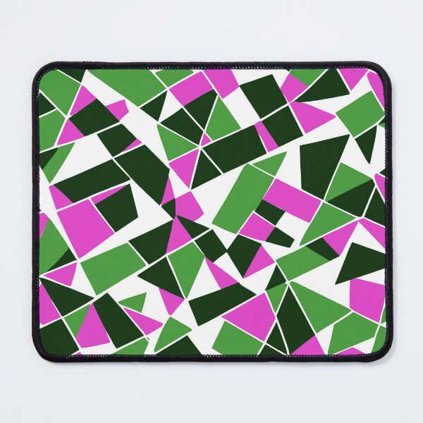 Item preview, Geodesic Geometric Abstract Art 10 Pink Green designed and sold by taiche.