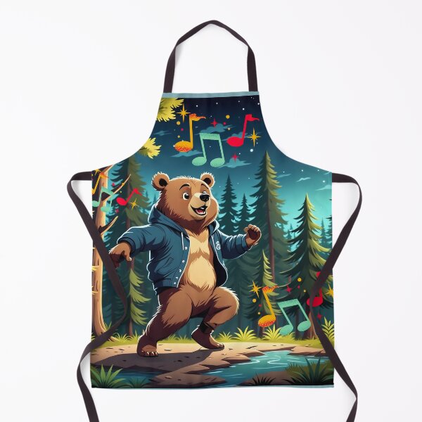 Item preview, Brown bear dancing in the forest designed and sold by Artbellachi.